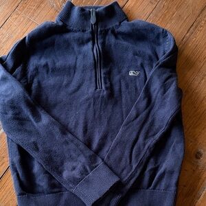 Vineyard Vines Boys Navy Half-Zip Sweater